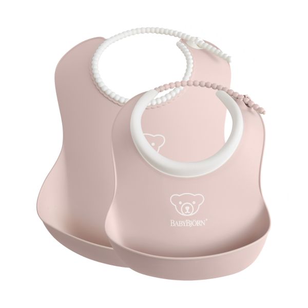 Baby Björn® Slabbetje - Set van 2 - Pastelroze