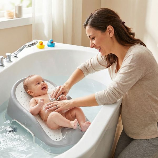 Babyjem Baby Soft Touch Badinzetje - Grijs Babyjem Baby Soft Touch Badinzetje - Grijs
