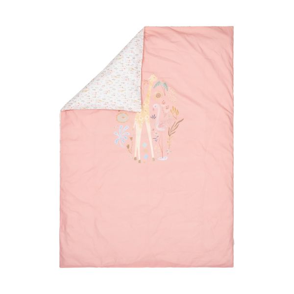 Little Dutch Blooming Safari Dekbedovertrek - 120 x 150 cm - Roze