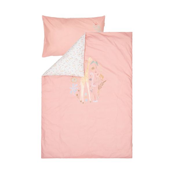 Little Dutch Blooming Safari Dekbedovertrek - 120 x 150 cm - Roze
