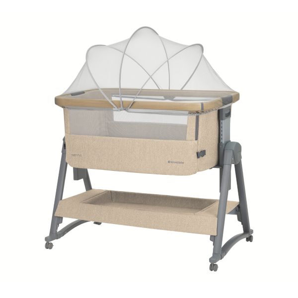 KikkaBoo Bedside Crib - Nanna 2 - Beige