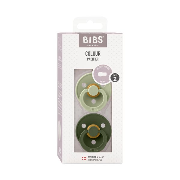 BiBs Fopspeen - Rond - 2 Stuks - 6-18 Mnd - Sage/Hunter Green BiBs Fopspeen - Rond - 2 Stuks - 6-18 Mnd - Sage/Hunter Green