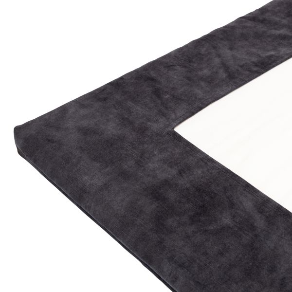 Kidsmill Boxmatras Hoes - Velours - 75 x 95 - Graphite Kidsmill Boxmatras Hoes - Velours - 75 x 95 - Graphite