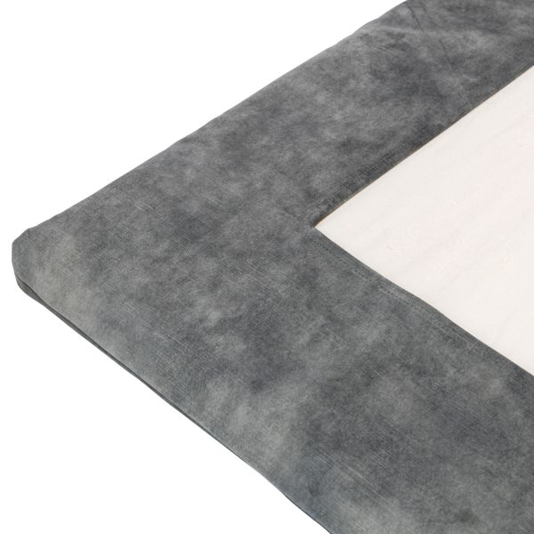 Kidsmill Boxmatras Hoes - Velours - 80 x 100 - Steel