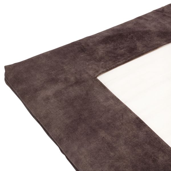 Kidsmill Boxmatras Hoes - Velours - 80 x 100 - Wood
