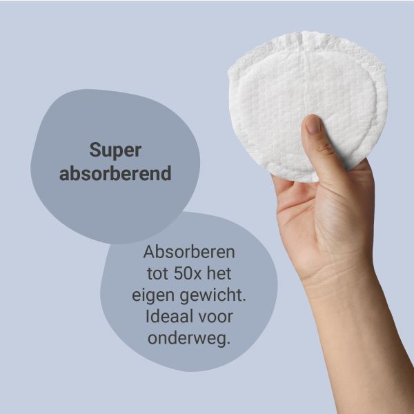 Carriwell Disposable Zoogcompressen - 50 Stuks - Bamboe