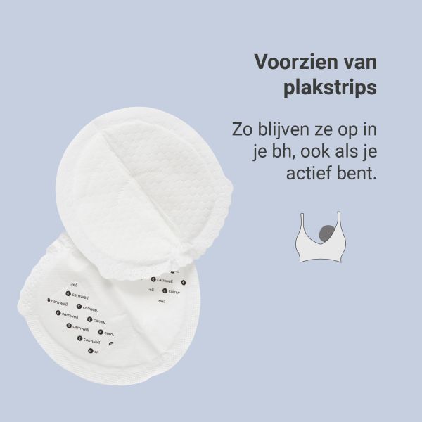 Carriwell Disposable Zoogcompressen - 50 Stuks - Bamboe
