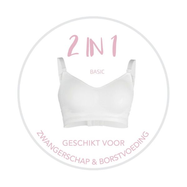 Carriwell Meegroei & Voedingsbeha Original Wit L Carriwell Meegroei & Voedingsbeha Original Wit L