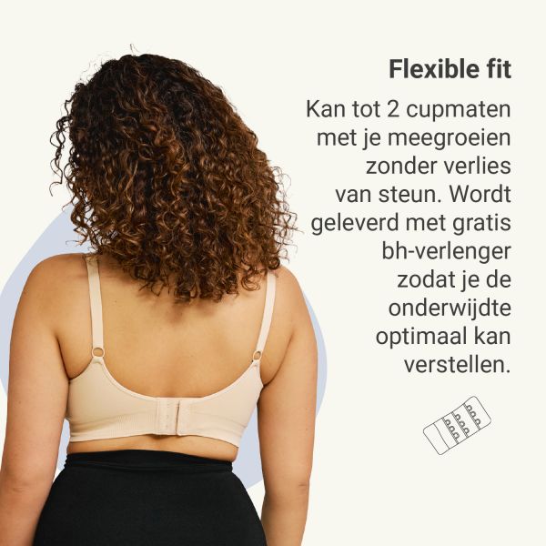 Carriwell Voedingsbh - Padded - Beige - S Carriwell Voedingsbh - Padded - Beige - S