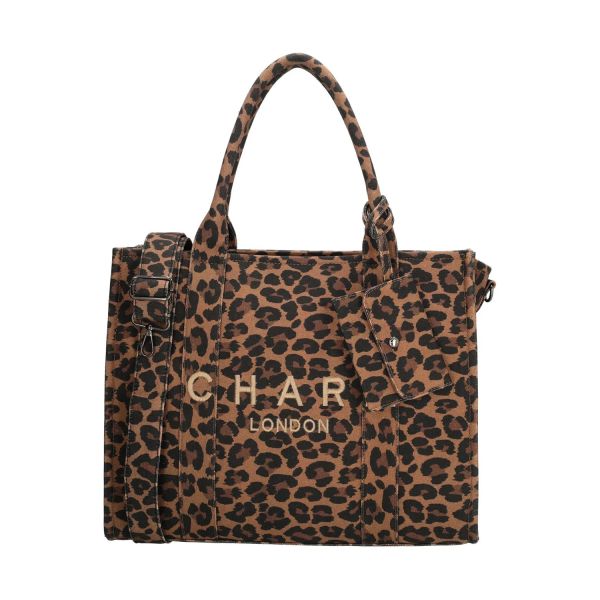 Charm London Bond Avenue Laptoptas - Luipaard Charm London Bond Avenue Laptoptas - Luipaard