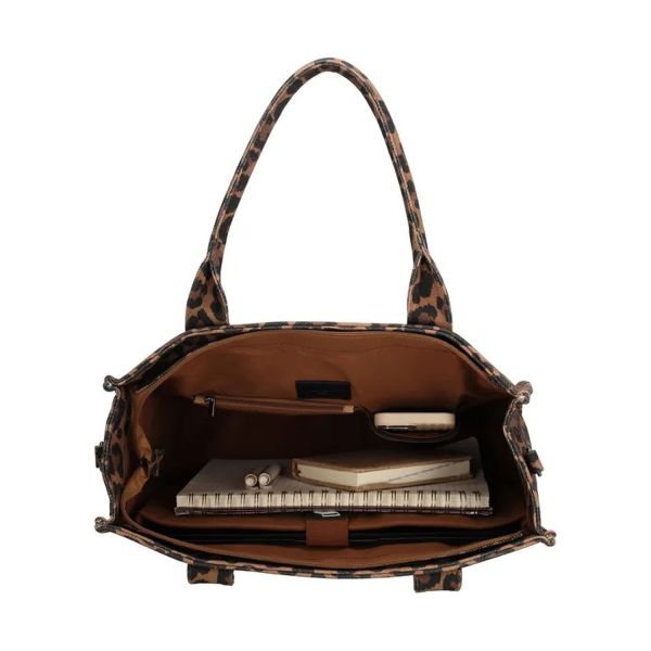 Charm London Bond Avenue Laptoptas - Luipaard Charm London Bond Avenue Laptoptas - Luipaard