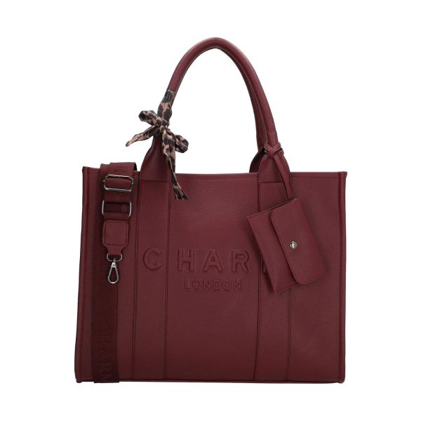 Charm London Laptoptas - Bond - 15,6 Inch - Bordeaux Rood Charm London Laptoptas - Bond - 15,6 Inch - Bordeaux Rood