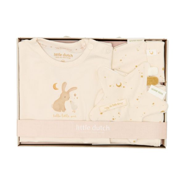 Little Dutch Giftset Kleding - Newborn Naturals - Creme - 50/56 