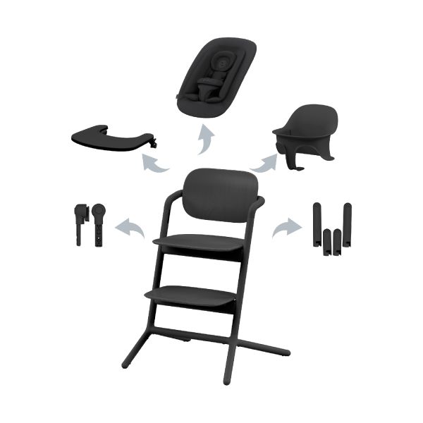Cybex Lemo 4-in-1 Set Stunning Black - Black Cybex Lemo 4-in-1 Set Stunning Black - Black