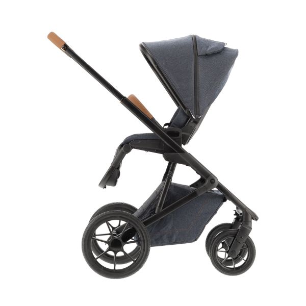 Qute Q-Rider Plus Kinderwagen - Denim Blue | Kidsriver Curve Autostoel - Clay | Kidsriver Isofix Base Qute Q-Rider Plus Kinderwagen - Denim Blue | Kidsriver Curve Autostoel - Clay | Kidsriver Isofix Base