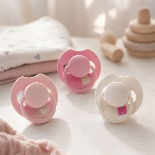 Difrax Prime Tutti Frutti Fopspeen - 0-6 Maanden - 3 Stuks - Peony Pink