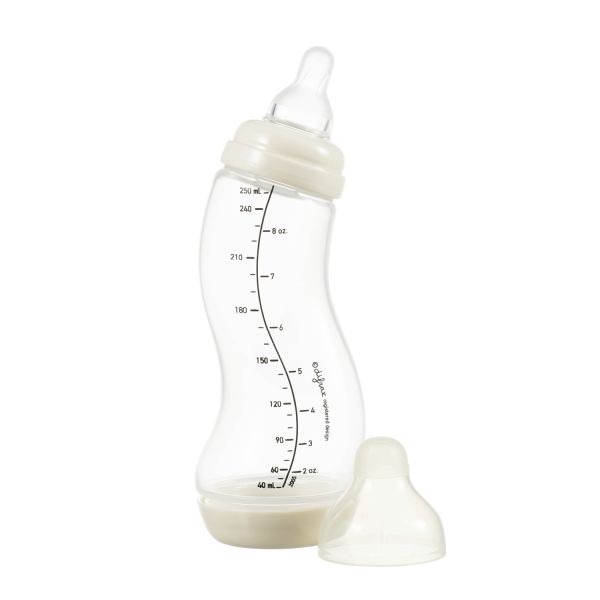 Difrax S-Fles Smal 250ml Creme Difrax S-Fles Smal 250ml Creme