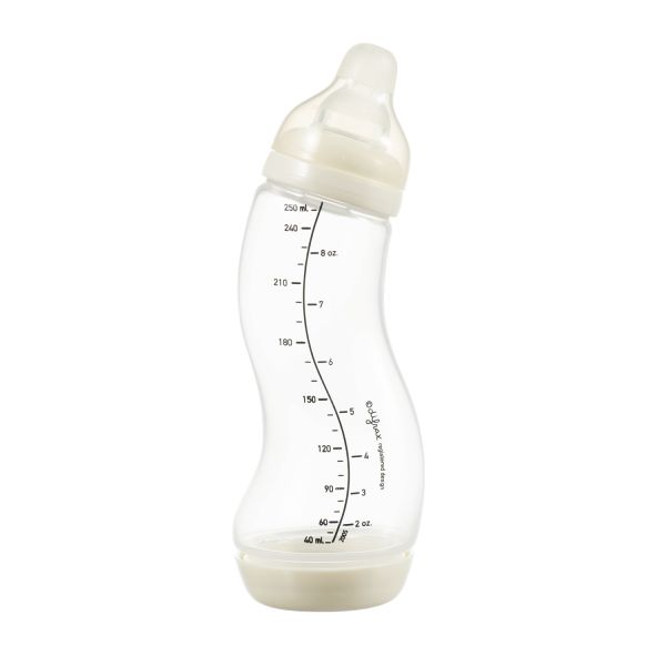 Difrax S-Fles Smal 250ml Creme Difrax S-Fles Smal 250ml Creme