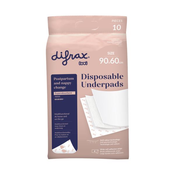 Difrax Wegwerp Onderleggers - 60 x 90 cm - 10 Stuks Difrax Wegwerp Onderleggers - 60 x 90 cm - 10 Stuks