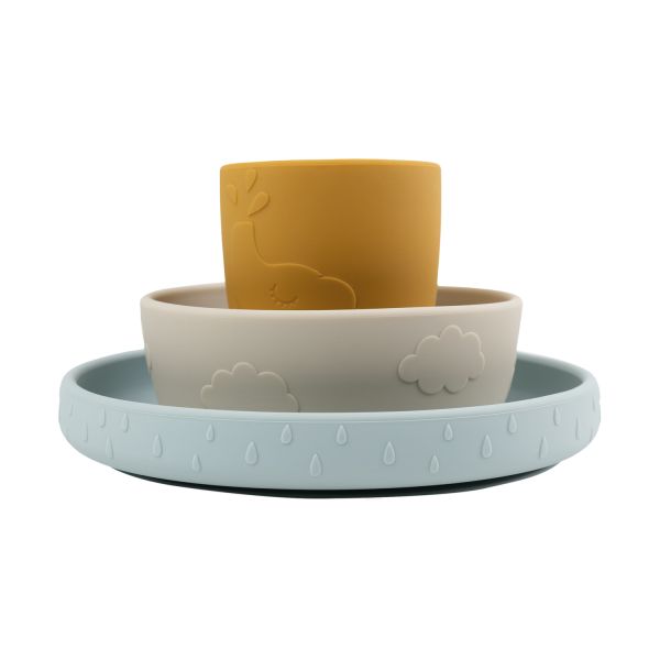 Done By Deer Stick & Stay Dinner Set - Deer Friends - 3-Delig - Colour Mix Done By Deer Stick & Stay Dinner Set - Deer Friends - 3-Delig - Colour Mix