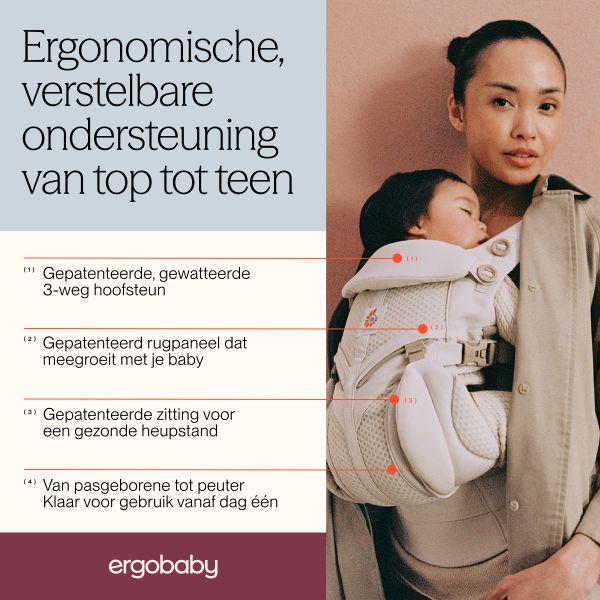 Ergobaby Draagzak Omni Classic - Cool Air Mesh - Onyx Black Ergobaby Draagzak Omni Classic - Cool Air Mesh - Onyx Black