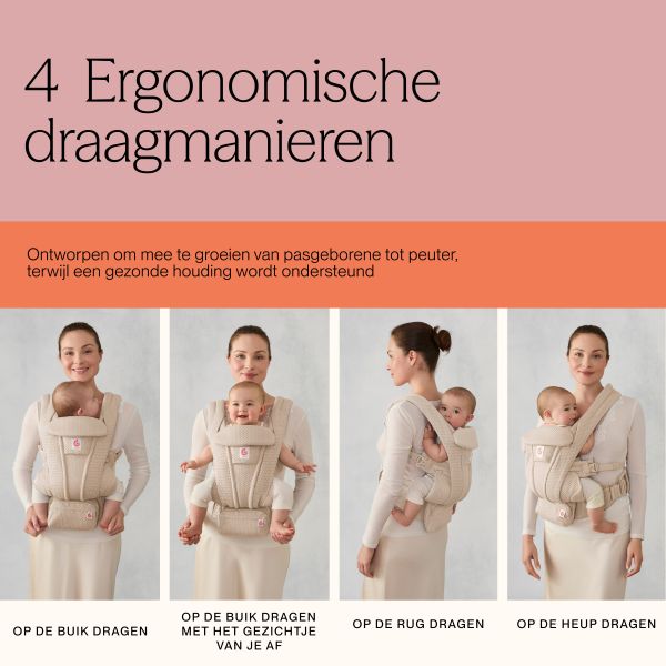Ergobaby Omni Deluxe Cotton Draagzak - Pearl Grey Ergobaby Omni Deluxe Cotton Draagzak - Pearl Grey