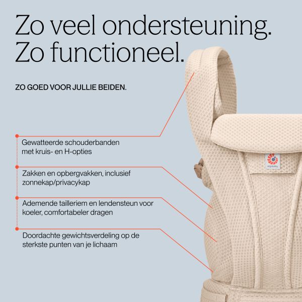 Ergobaby Omni Deluxe Mesh Draagzak - Onyx Black Ergobaby Omni Deluxe Mesh Draagzak - Onyx Black