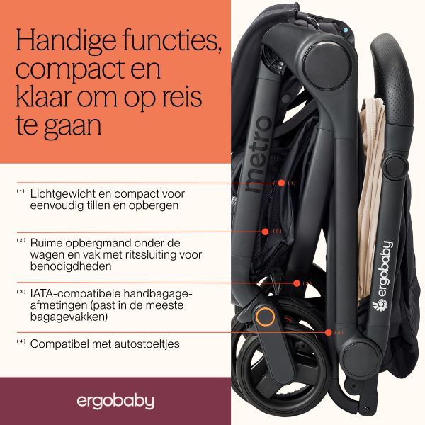 Ergobaby Metro 3 Buggy - Natural Beige Ergobaby Metro 3 Buggy - Natural Beige