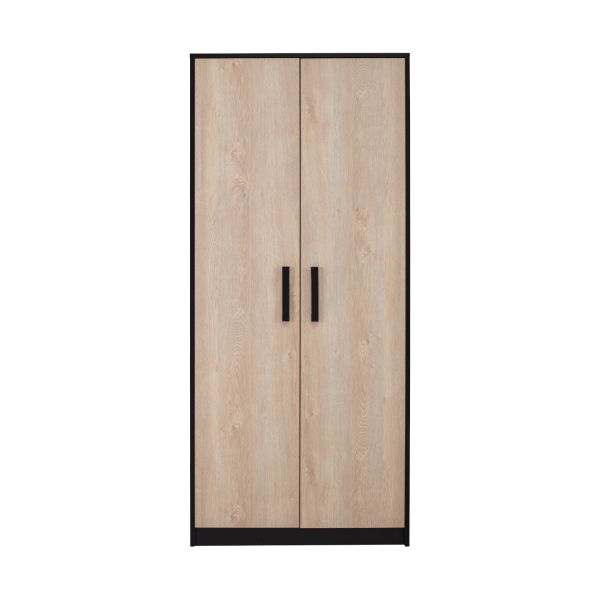 Europe Baby Nova Hanglegkast 2 Deuren - Zwart/Eiken Europe Baby Nova Hanglegkast 2 Deuren - Zwart/Eiken