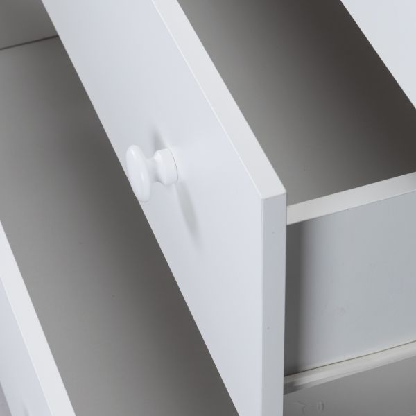 Europe Baby Sarah Ledikant 60 x 120 cm/Commode 3 Laden/Hanglegkast 2 Deuren - Wit