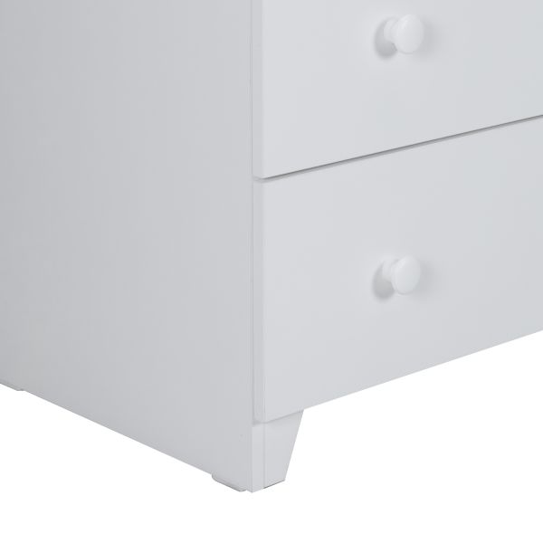 Europe Baby Sarah Ledikant 60 x 120 cm/Commode 3 Laden/Hanglegkast 2 Deuren - Wit