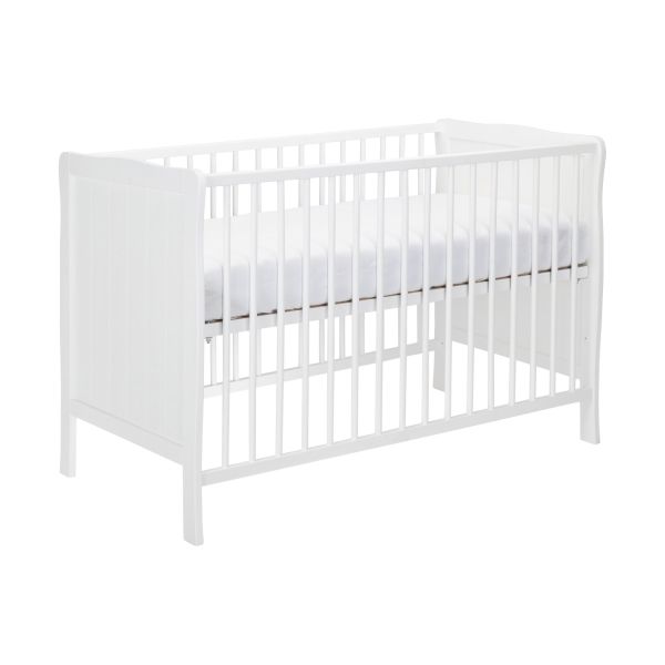 Europe Baby Sarah Ledikant 60 x 120 cm/Commode 3 Laden/Hanglegkast 2 Deuren - Wit