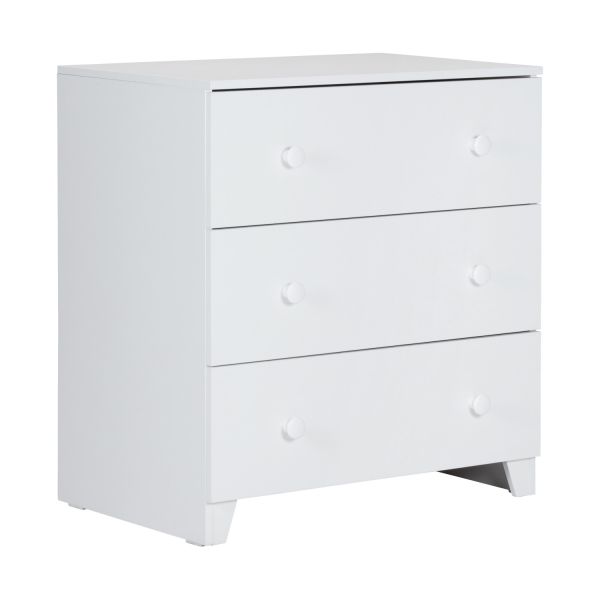 Europe Baby Sarah Ledikant 60 x 120 cm/Commode 3 Laden/Hanglegkast 2 Deuren - Wit