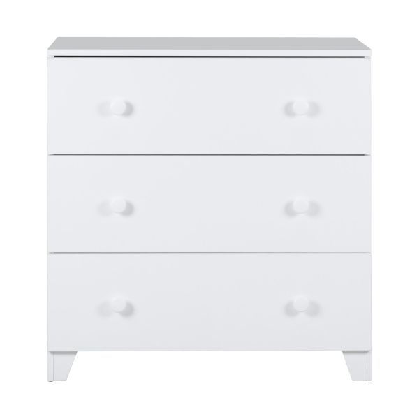 Europe Baby Sarah Ledikant 70 x 140 cm/Commode 3 Laden - Wit Europe Baby Sarah Ledikant 70 x 140 cm/Commode 3 Laden - Wit