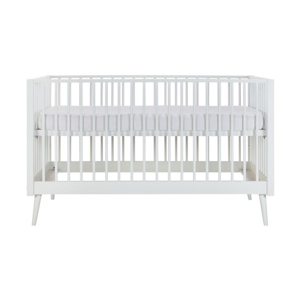 Europe Baby Evy Ledikant 70 x 140 cm Incl. Juniorzijde - Mat Wit Europe Baby Evy Ledikant 70 x 140 cm Incl. Juniorzijde - Mat Wit