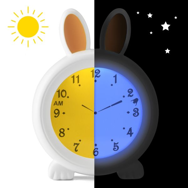 Alecto Sleeptrainer, Night Light, Alarm Clock Bunny