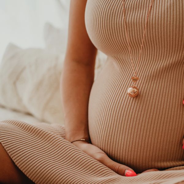 Bola Set Ketting En Armband Heart And Love Engraving Rose Gold Plating