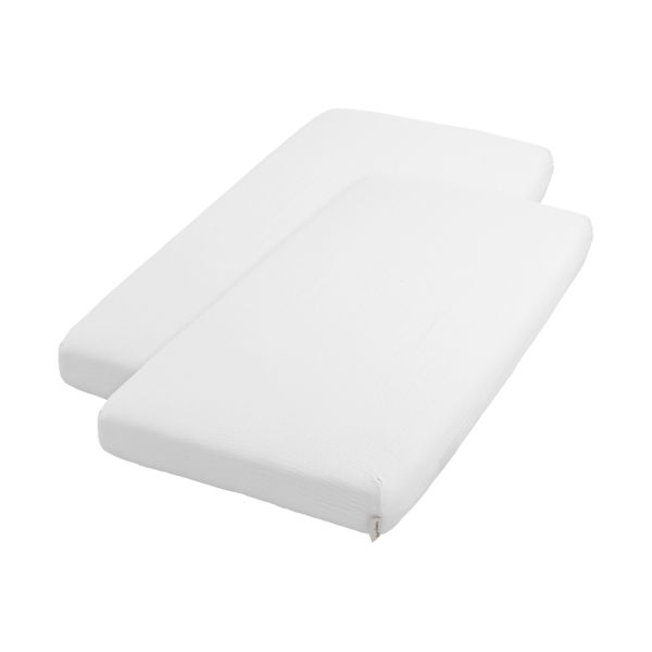 Baby's Only Hoeslaken - Tender - 2-Pack - 60 x 120 cm - Wit Baby's Only Hoeslaken - Tender - 2-Pack - 60 x 120 cm - Wit