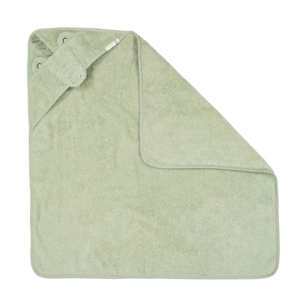 Little Dutch Badcape Krokodil - 100 x 100 cm - Groen