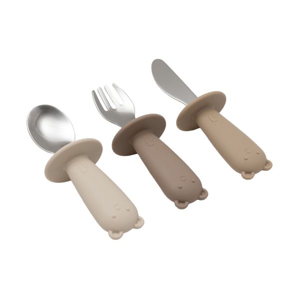 Jollein Bestekset Siliconen - Natural Shades