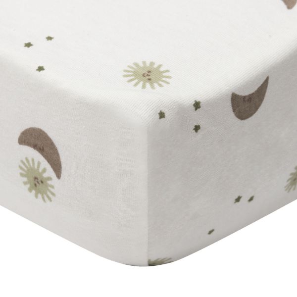 Jollein Hoeslaken - 60x120 cm - Jersey - Over The Moon Jollein Hoeslaken - 60x120 cm - Jersey - Over The Moon
