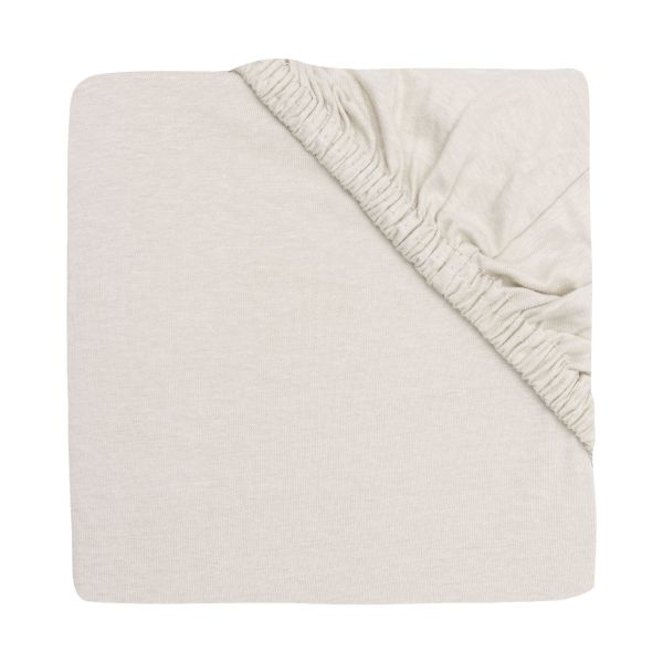Jollein Hoeslaken - 60x120 cm - Jersey - Sand Jollein Hoeslaken - 60x120 cm - Jersey - Sand