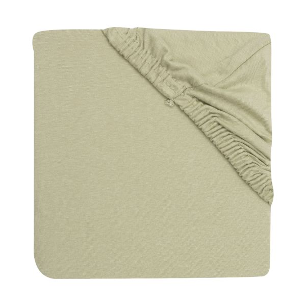 Jollein Hoeslaken - 70/75x140/150 cm - Jersey - Soft Matcha Jollein Hoeslaken - 70/75x140/150 cm - Jersey - Soft Matcha