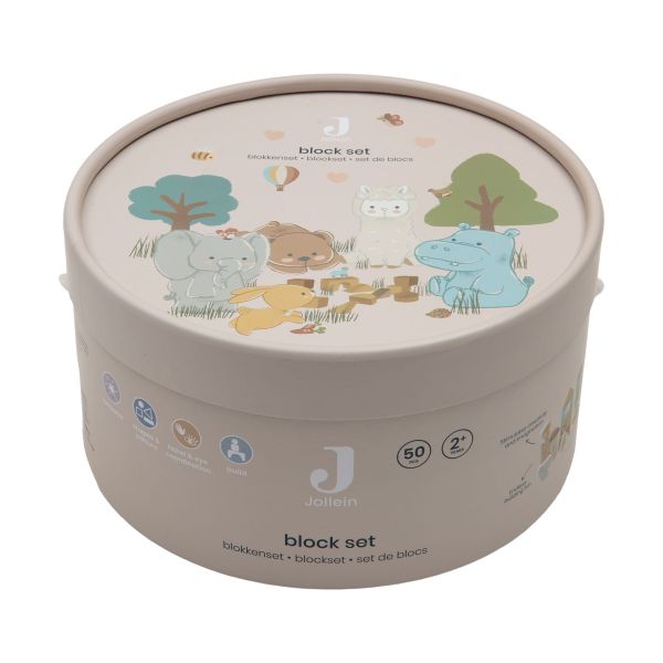 Jollein Jollies Houten Blokkenset Jollein Jollies Houten Blokkenset