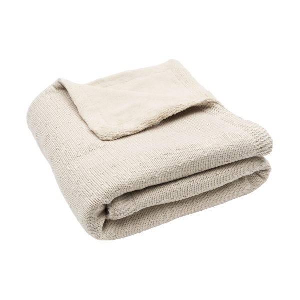 Jollein Ledikantdeken - Sprinkle Knit / Fluffy - 100 x 150 cm - Hazel Jollein Ledikantdeken - Sprinkle Knit / Fluffy - 100 x 150 cm - Hazel