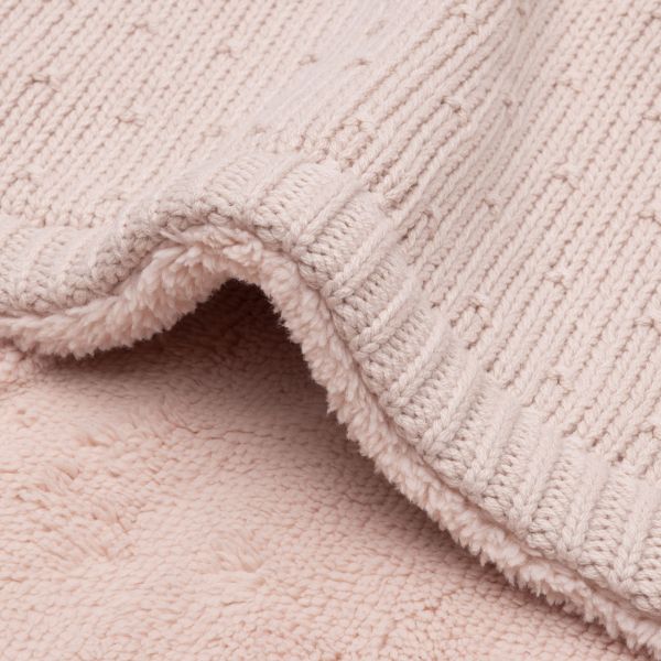 Jollein Wiegdeken - Sprinkle Knit / Fluffy - 75 x 100 cm - Silk Rose Jollein Wiegdeken - Sprinkle Knit / Fluffy - 75 x 100 cm - Silk Rose