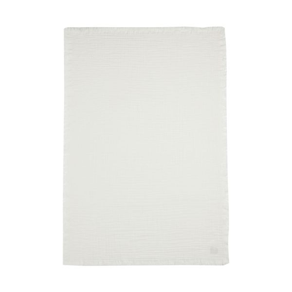 Jollein Wiegdeken Muslin Fringe Ivory 75 x 100 cm Jollein Wiegdeken Muslin Fringe Ivory 75 x 100 cm