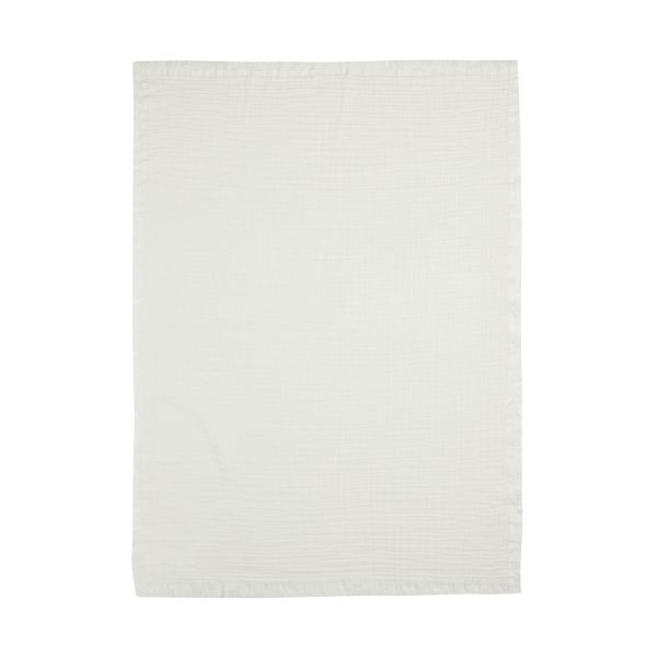 Jollein Wiegdeken Muslin Fringe Ivory 75 x 100 cm Jollein Wiegdeken Muslin Fringe Ivory 75 x 100 cm