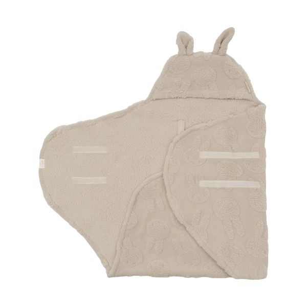 Jollein Nijntje Jacquard Wikkeldeken - Teddy - Sand Jollein Nijntje Jacquard Wikkeldeken - Teddy - Sand