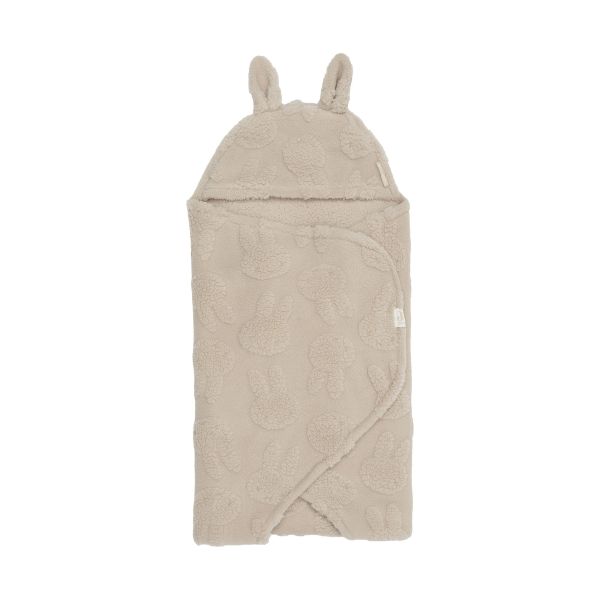 Jollein Nijntje Jacquard Wikkeldeken - Teddy - Sand Jollein Nijntje Jacquard Wikkeldeken - Teddy - Sand